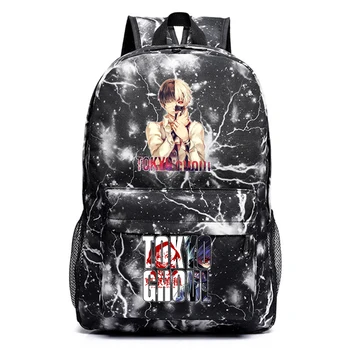 Anime Tokyo Ghoul Rahat Sırt Çantası Öğrenci Seyahat Packsack Teenger Unisex Mochila Schoolbag Kumaş Yüksek Kaliteli Laptop Çantası