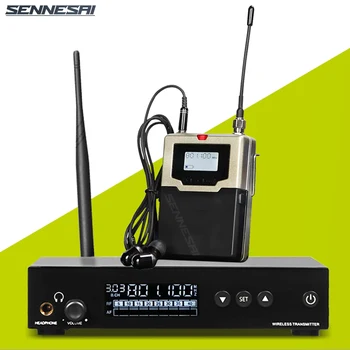 En Kaliteli!KN-560 UHF Stereo Kablosuz Kulak İçi Ses İzleme Sistemi,Sahne, Konser ve Konuşma için Birden Fazla Bantta Mevcuttur
