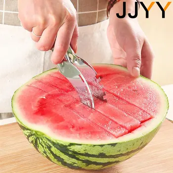 JJYY 304 Paslanmaz Çelik Karpuz Artefakt Dilimleme Bıçağı Bıçak Tart Meyve Ve Sebze Araçları mutfak Aksesuarları Alet